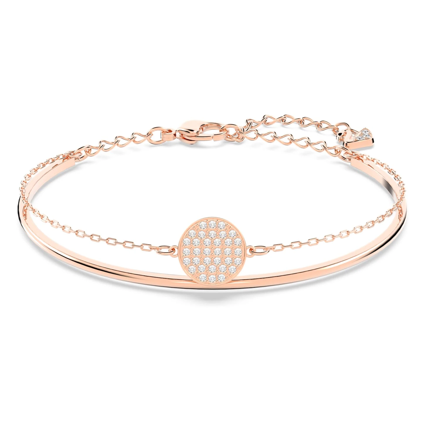 Swarovski Ginger Bangle White, Rose Gold-tone Plated 2 Swarovski Ginger Bangle White, Rose Gold-tone Plated - Image 2