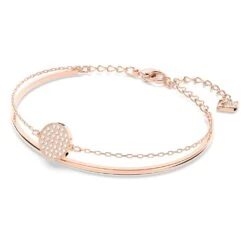 Swarovski Ginger Bangle White, Rose Gold-tone Plated 7 Swarovski Ginger Bangle White, Rose Gold-tone Plated -Fashion Accessories Store ginger bangle white rose gold tone plated swarovski 5274892 2