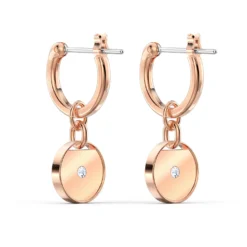 Swarovski Ginger Drop Earrings White, Rose Gold-tone Plated -Fashion Accessories Store ginger drop earrings white rose gold tone plated swarovski 5567528 5