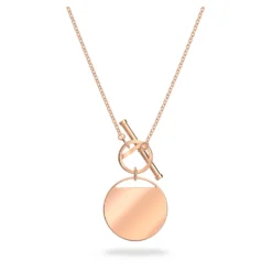 Swarovski Ginger T Bar Necklace White, Rose Gold-tone Plated -Fashion Accessories Store ginger t bar necklace white rose gold tone plated swarovski 5567529 3