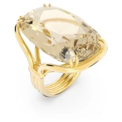 Swarovski Harmonia Cocktail Ring Oversized Crystal, Gold Tone, Gold-tone Plated -Fashion Accessories Store harmonia cocktail ring oversized crystal gold tone gold tone plated swarovski 5640042 2