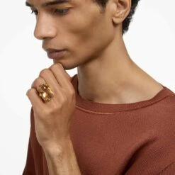 Swarovski Harmonia Cocktail Ring Oversized Crystal, Gold Tone, Gold-tone Plated -Fashion Accessories Store harmonia cocktail ring oversized crystal gold tone gold tone plated swarovski 5640042 4