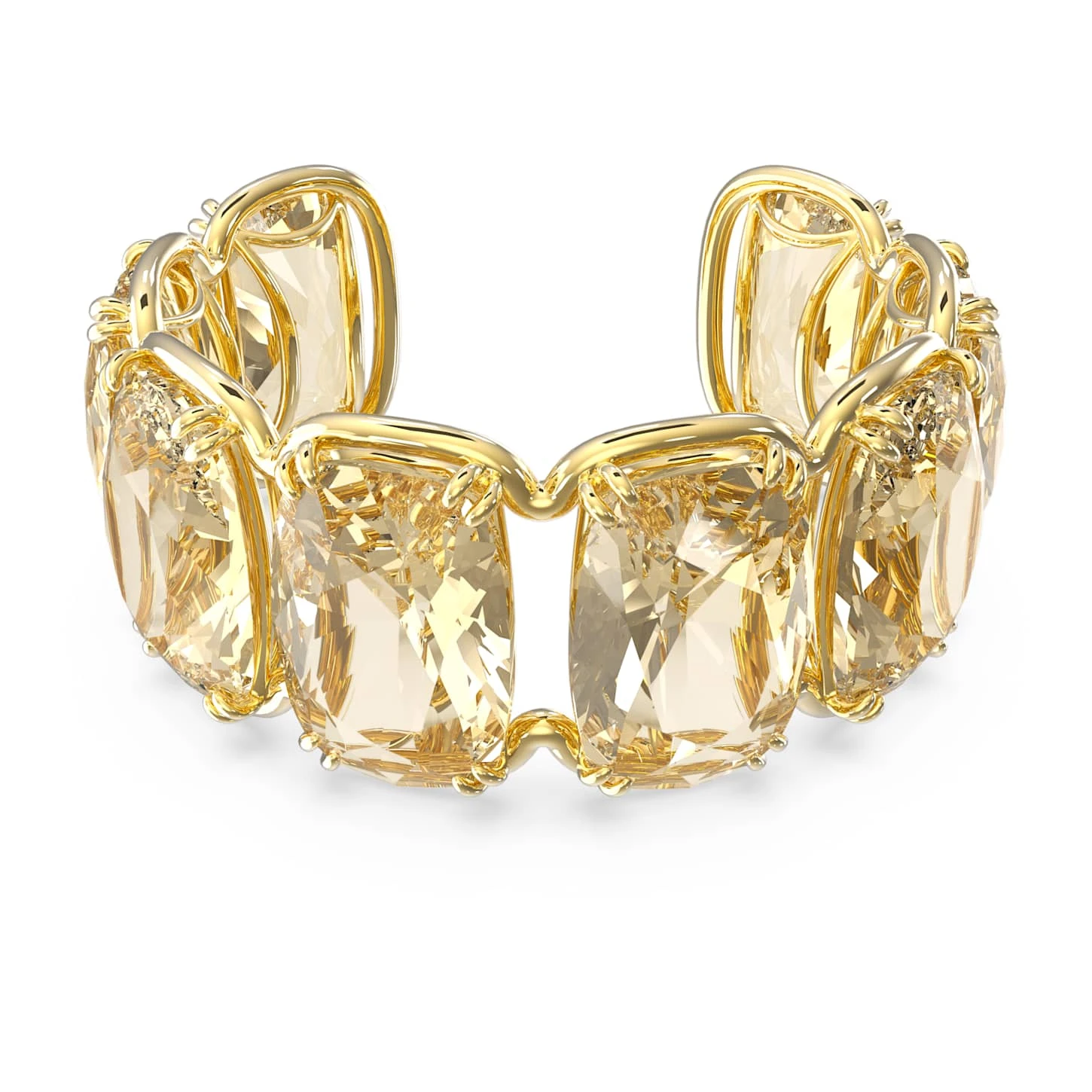 Swarovski Harmonia Cuff Oversized Floating Crystals, Gold Tone, Gold-tone Plated 2 Swarovski Harmonia Cuff Oversized Floating Crystals, Gold Tone, Gold-tone Plated - Image 2