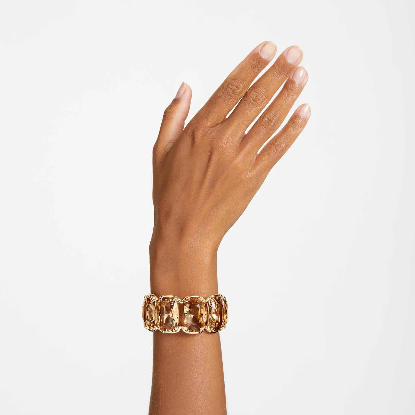Swarovski Harmonia Cuff Oversized Floating Crystals, Gold Tone, Gold-tone Plated 1 Swarovski Harmonia Cuff Oversized Floating Crystals, Gold Tone, Gold-tone Plated