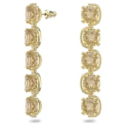 Swarovski Harmonia Drop Earrings Cushion Cut Floating Crystals, Gold Tone, Gold-tone Plated -Fashion Accessories Store harmonia drop earrings cushion cut floating crystals gold tone gold tone plated swarovski 5640043 2