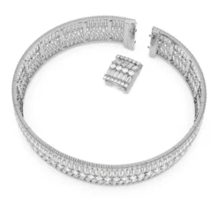 Swarovski Hyperbola Choker Mixed Cuts, White, Rhodium Plated -Fashion Accessories Store hyperbola choker mixed cuts white rhodium plated swarovski 5635347 4
