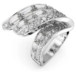 Swarovski Hyperbola Cocktail Ring Carbon Neutral Zirconia, Mixed Cuts, White, Rhodium Plated 8 Swarovski Hyperbola Cocktail Ring Carbon Neutral Zirconia, Mixed Cuts, White, Rhodium Plated -Fashion Accessories Store hyperbola cocktail ring carbon neutral zirconia mixed cuts white rhodium plated swarovski 5652097 2