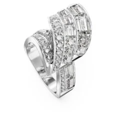 Swarovski Hyperbola Cocktail Ring Carbon Neutral Zirconia, Mixed Cuts, White, Rhodium Plated 9 Swarovski Hyperbola Cocktail Ring Carbon Neutral Zirconia, Mixed Cuts, White, Rhodium Plated -Fashion Accessories Store hyperbola cocktail ring carbon neutral zirconia mixed cuts white rhodium plated swarovski 5652097 3
