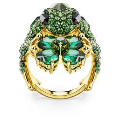 Swarovski Idyllia Cocktail Ring Frog, Green, Gold-tone Plated 9 Swarovski Idyllia Cocktail Ring Frog, Green, Gold-tone Plated -Fashion Accessories Store idyllia cocktail ring frog green gold tone plated swarovski 5666135 4