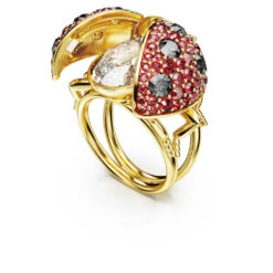 Swarovski Idyllia Cocktail Ring Ladybug, Red, Gold-tone Plated 10 Swarovski Idyllia Cocktail Ring Ladybug, Red, Gold-tone Plated -Fashion Accessories Store idyllia cocktail ring ladybug red gold tone plated swarovski 5666369 3