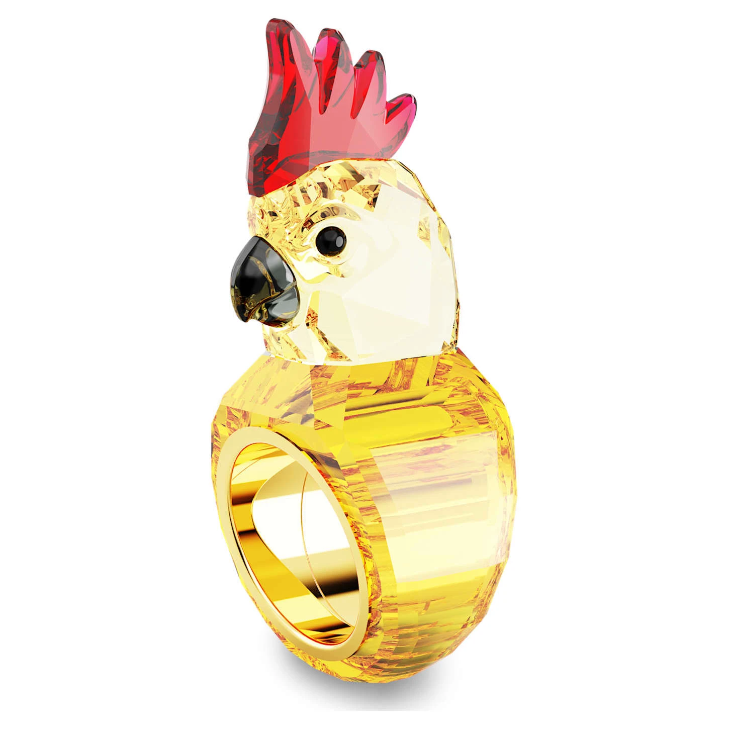 Swarovski Idyllia Cocktail Ring Parrot, Multicolored, Gold-tone Plated 3 Swarovski Idyllia Cocktail Ring Parrot, Multicolored, Gold-tone Plated - Image 3