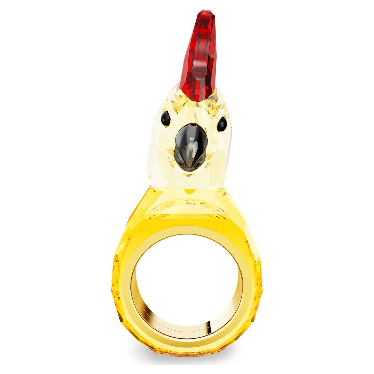 Swarovski Idyllia Cocktail Ring Parrot, Multicolored, Gold-tone Plated 5 Swarovski Idyllia Cocktail Ring Parrot, Multicolored, Gold-tone Plated - Image 5