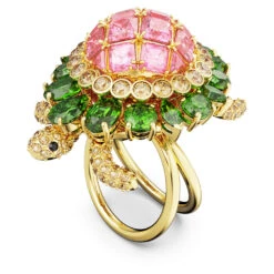 Swarovski Idyllia Cocktail Ring Turtle, Multicolored, Gold-tone Plated -Fashion Accessories Store idyllia cocktail ring turtle multicolored gold tone plated swarovski 5653069 2