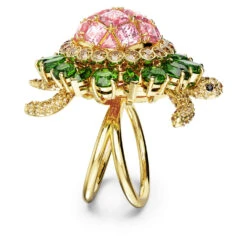 Swarovski Idyllia Cocktail Ring Turtle, Multicolored, Gold-tone Plated -Fashion Accessories Store idyllia cocktail ring turtle multicolored gold tone plated swarovski 5653069 3