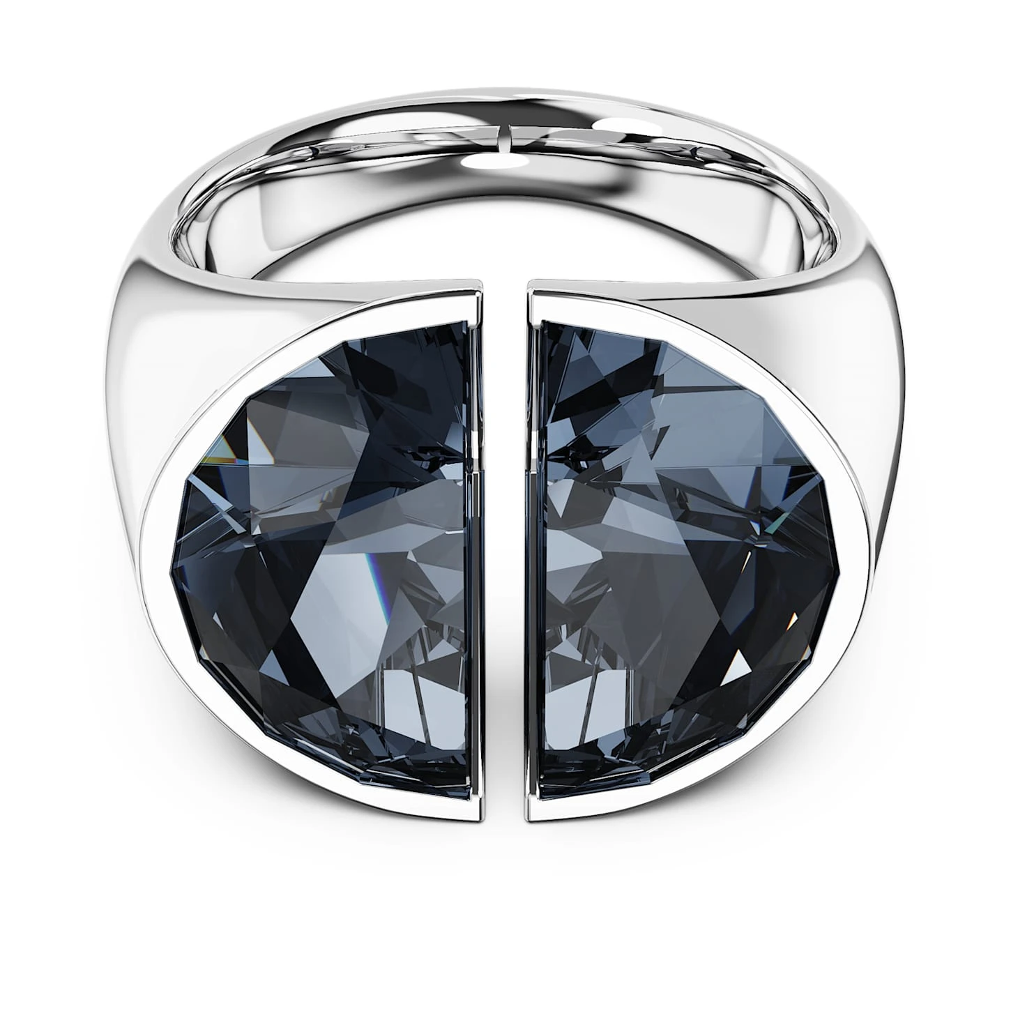 Swarovski Lucent Cocktail Ring Gray, Rhodium Plated 2 Swarovski Lucent Cocktail Ring Gray, Rhodium Plated - Image 2