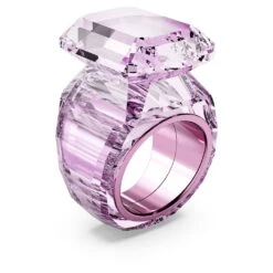 Swarovski Lucent Cocktail Ring Octagon Cut, Pink -Fashion Accessories Store lucent cocktail ring octagon cut pink swarovski 5607360 2