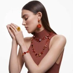 Swarovski Lucent Cocktail Ring Octagon Cut, Yellow 11 Swarovski Lucent Cocktail Ring Octagon Cut, Yellow -Fashion Accessories Store lucent cocktail ring octagon cut yellow swarovski 5608549 5