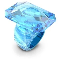 Swarovski Lucent Cocktail Ring Oversized Crystal, Octagon Cut, Blue -Fashion Accessories Store lucent cocktail ring oversized crystal octagon cut blue swarovski 5600223 2