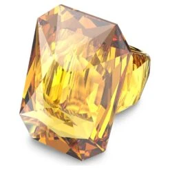 Swarovski Lucent Cocktail Ring Oversized Crystal, Octagon Cut, Yellow -Fashion Accessories Store lucent cocktail ring oversized crystal octagon cut yellow swarovski 5600224 4