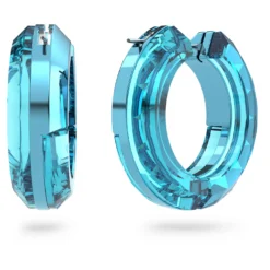Swarovski Lucent Hoop Earrings Statement, Round Shape, Blue -Fashion Accessories Store lucent hoop earrings statement round shape blue swarovski 5629220 3