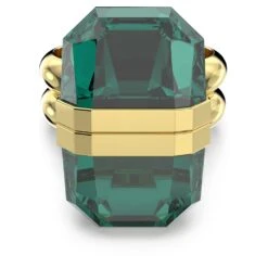 Swarovski Lucent Ring Magnetic Closure, Green, Gold-tone Plated -Fashion Accessories Store lucent ring magnetic closure green gold tone plated swarovski 5613551 2