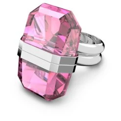 Swarovski Lucent Ring Magnetic Closure, Pink, Rhodium Plated -Fashion Accessories Store lucent ring magnetic closure pink rhodium plated swarovski 5633634 4