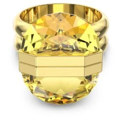Swarovski Lucent Ring Magnetic Closure, Yellow, Gold-tone Plated -Fashion Accessories Store lucent ring magnetic closure yellow gold tone plated swarovski 5623776 2