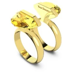 Swarovski Lucent Ring Magnetic Closure, Yellow, Gold-tone Plated -Fashion Accessories Store lucent ring magnetic closure yellow gold tone plated swarovski 5623776 4