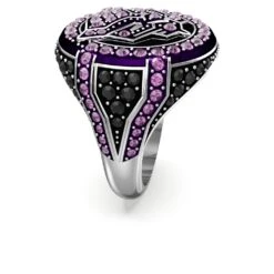 Swarovski Marvel Black Panther Ring Black Panther, Purple, Rhodium Plated 8 Swarovski Marvel Black Panther Ring Black Panther, Purple, Rhodium Plated -Fashion Accessories Store marvel black panther ring black panther purple rhodium plated swarovski 5650877 3