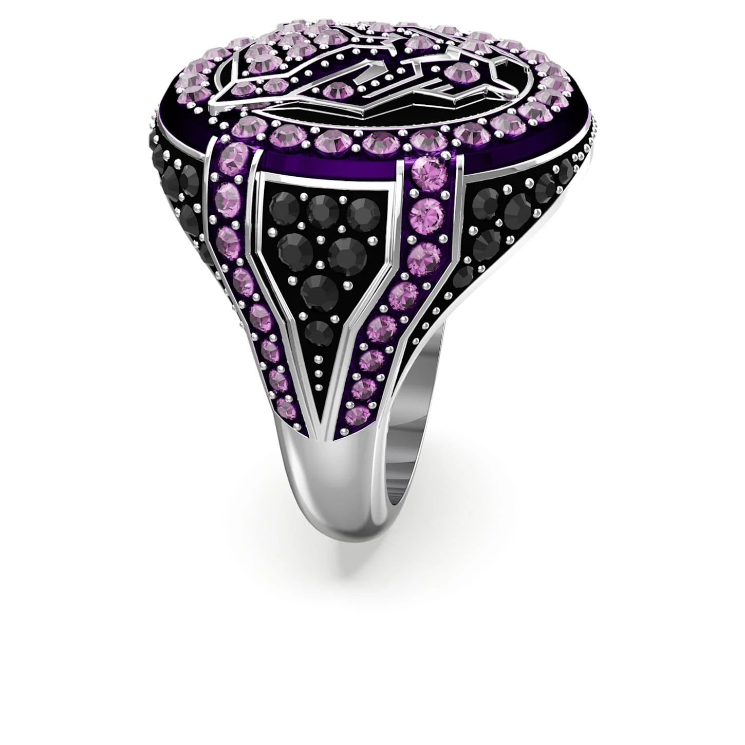 Swarovski Marvel Black Panther Ring Black Panther, Purple, Rhodium Plated 4 Swarovski Marvel Black Panther Ring Black Panther, Purple, Rhodium Plated - Image 4
