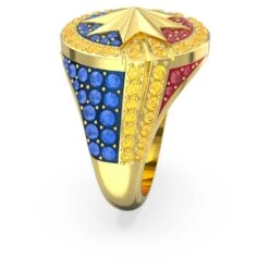 Swarovski Marvel Captain Marvel Ring Multicolored, Gold-tone Plated -Fashion Accessories Store marvel captain marvel ring multicolored gold tone plated swarovski 5650880 3