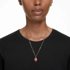 Swarovski Marvel Spider-Man Pendant Red, Gold-tone Plated -Fashion Accessories Store marvel spider man pendant red gold tone plated swarovski 5650576 4