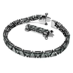 Swarovski Matrix Bracelet Triangle Cut, Black, Ruthenium Plated -Fashion Accessories Store matrix bracelet triangle cut black ruthenium plated swarovski 5666162 2