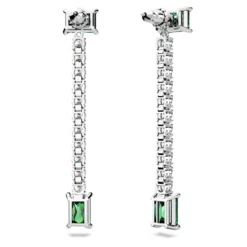 Swarovski Matrix Drop Earrings Mixed Cuts, Green, Rhodium Plated 9 Swarovski Matrix Drop Earrings Mixed Cuts, Green, Rhodium Plated -Fashion Accessories Store matrix drop earrings mixed cuts green rhodium plated swarovski 5665786 4