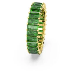 Swarovski Matrix Ring Baguette Cut, Green, Gold-tone Plated 11 Swarovski Matrix Ring Baguette Cut, Green, Gold-tone Plated -Fashion Accessories Store matrix ring baguette cut green gold tone plated swarovski 5648909 3