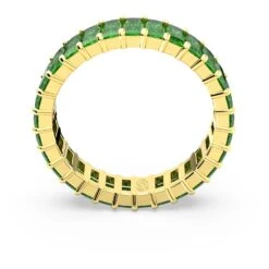 Swarovski Matrix Ring Baguette Cut, Green, Gold-tone Plated 12 Swarovski Matrix Ring Baguette Cut, Green, Gold-tone Plated -Fashion Accessories Store matrix ring baguette cut green gold tone plated swarovski 5648909 4