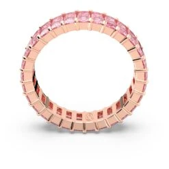 Swarovski Matrix Ring Baguette Cut, Pink, Rose Gold-tone Plated -Fashion Accessories Store matrix ring baguette cut pink rose gold tone plated swarovski 5648286 4
