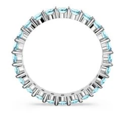 Swarovski Matrix Ring Round Cut, Blue, Rhodium Plated 9 Swarovski Matrix Ring Round Cut, Blue, Rhodium Plated -Fashion Accessories Store matrix ring round cut blue rhodium plated swarovski 5658668 4