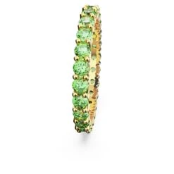 Swarovski Matrix Ring Round Cut, Green, Gold-tone Plated -Fashion Accessories Store matrix ring round cut green gold tone plated swarovski 5658658 3