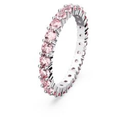 Swarovski Matrix Ring Round Cut, Pink, Rhodium Plated -Fashion Accessories Store matrix ring round cut pink rhodium plated swarovski 5658854 2