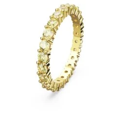 Swarovski Matrix Ring Round Cut, Yellow, Gold-tone Plated -Fashion Accessories Store matrix ring round cut yellow gold tone plated swarovski 5658663 2