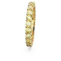 Swarovski Matrix Ring Round Cut, Yellow, Gold-tone Plated -Fashion Accessories Store matrix ring round cut yellow gold tone plated swarovski 5658663 3