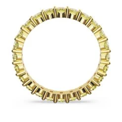 Swarovski Matrix Ring Round Cut, Yellow, Gold-tone Plated -Fashion Accessories Store matrix ring round cut yellow gold tone plated swarovski 5658663 4
