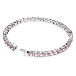Swarovski Matrix Tennis Bracelet Round Cut, Small, Pink, Rhodium Plated -Fashion Accessories Store matrix tennis bracelet round cut small pink rhodium plated swarovski 5648931 4