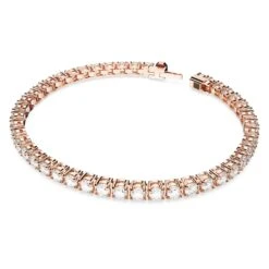 Swarovski Matrix Tennis Bracelet Round Cut, Small, White, Rose Gold-tone Plated 7 Swarovski Matrix Tennis Bracelet Round Cut, Small, White, Rose Gold-tone Plated -Fashion Accessories Store matrix tennis bracelet round cut small white rose gold tone plated swarovski 5657659 2