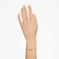 Swarovski Mesmera Bracelet Mixed Cuts, Pink, Rhodium Plated