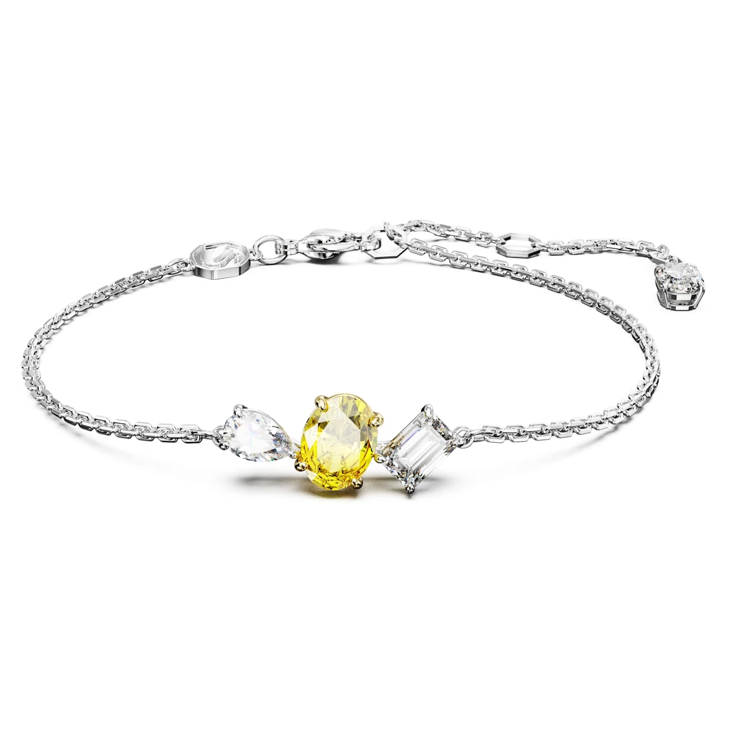 Swarovski Mesmera Bracelet Mixed Cuts, Yellow, Mixed Metal Finish 2 Swarovski Mesmera Bracelet Mixed Cuts, Yellow, Mixed Metal Finish - Image 2
