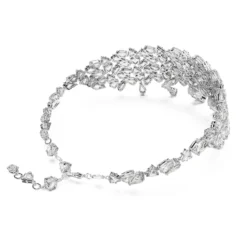 Swarovski Mesmera Choker Mixed Cuts, White, Rhodium Plated -Fashion Accessories Store mesmera choker mixed cuts white rhodium plated swarovski 5661523 4