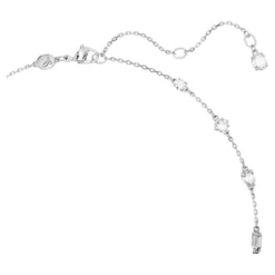 Swarovski Mesmera Necklace Mixed Cuts, Scattered Design, White, Rhodium Plated -Fashion Accessories Store mesmera necklace mixed cuts scattered design white rhodium plated swarovski 5676989 3