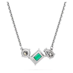 Swarovski Mesmera Pendant Mixed Cuts, Green, Rhodium Plated -Fashion Accessories Store mesmera pendant mixed cuts green rhodium plated swarovski 5668278 3